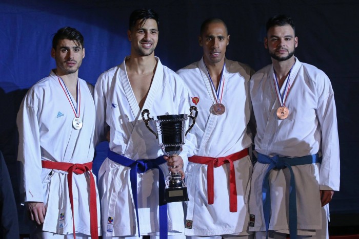 KARATE201516 - Coupe de France 2015 Podium Nuno Dias