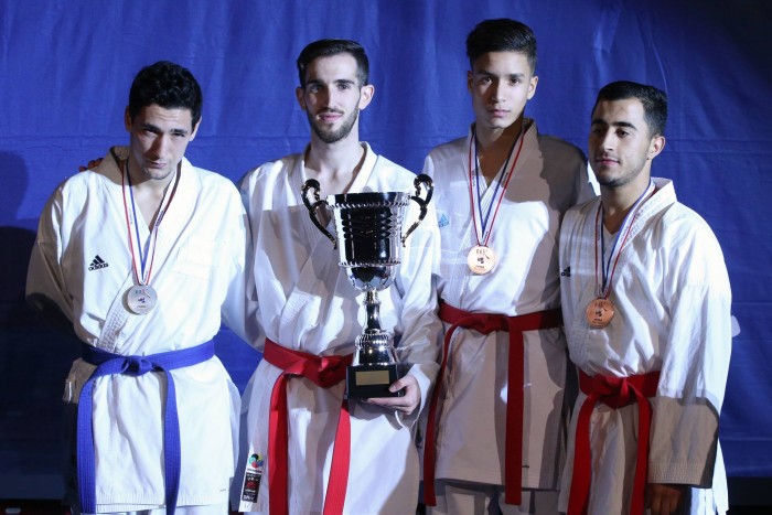 KARATE201516 - Coupe de France 2015 Podium Johan